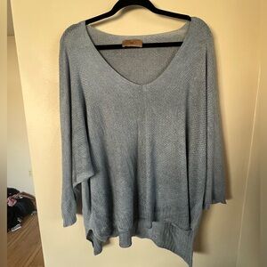 Free for humanity long sleeve Metalic Blue Size L